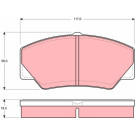 GDB349 Bremsbelagsatz, Scheibenbremse