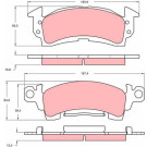 GDB742 Bremsbelagsatz, Scheibenbremse GDB742 Bremsbelagsatz, Scheibenbremse