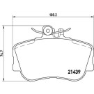 Brembo | Bremsbelagsatz, Scheibenbremse | P 06 017