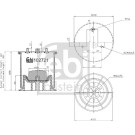 febi bilstein | Federbalg, Luftfederung | 102721