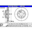 ATE | Bremsscheibe | 24.0126-0135.1