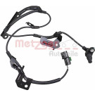 2 x METZGER Sensor, Raddrehzahl | 09001460