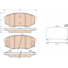 GDB3553 Bremsbelagsatz, Scheibenbremse GDB3553 Bremsbelagsatz, Scheibenbremse