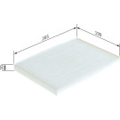 BOSCH 1 987 432 238 Innenraumfilter BOSCH 1 987 432 238 Innenraumfilter