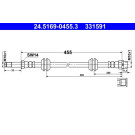 ATE | Bremsschlauch | 24.5169-0455.3