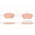 GDB3457 Bremsbelagsatz, Scheibenbremse COTEC