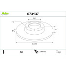 673137 Bremsscheibe COATED