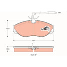 GDB1105 Bremsbelagsatz, Scheibenbremse COTEC GDB1105 Bremsbelagsatz, Scheibenbremse COTEC