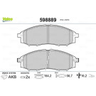 Valeo | Bremsbelagsatz, Scheibenbremse | 598889