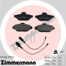Zimmermann | Bremsbelagsatz, Scheibenbremse | 21436.170.6