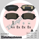 26451.195.2 Bremsbelagsatz, Scheibenbremse