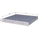 MAHLE ORIGINAL LAK 888 Innenraumfilter Aktivkohlefilter MAHLE ORIGINAL LAK 888 Innenraumfilter Aktivkohlefilter