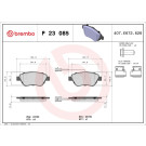 P 23 085 Bremsbelagsatz, Scheibenbremse PRIME LINE