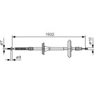 1 987 482 021 Seilzug, Feststellbremse 1 987 482 021 Seilzug, Feststellbremse