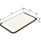 BOSCH F 026 400 341 Luftfilter