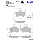 Delphi Bremsbelagsatz, Scheibenbremse LP1522