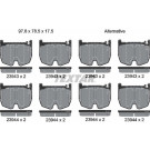 2394301 Bremsbelagsatz, Scheibenbremse Q+