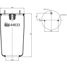 FEBI BILSTEIN 44633 Federbalg, Luftfederung