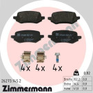 Zimmermann | Bremsbelagsatz, Scheibenbremse | 26273.145.2