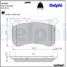 Delphi | Bremsbelagsatz, Scheibenbremse | LP2291