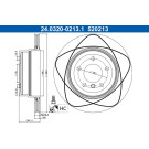 ATE | Bremsscheibe | 24.0320-0213.1