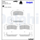 Delphi | Bremsbelagsatz, Scheibenbremse | LP955