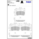 Delphi Bremsbelagsatz, Scheibenbremse LP2130