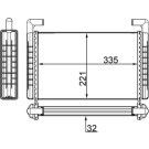 Mahle Wärmetauscher, Innenraumheizung BEHR AH 119 000S