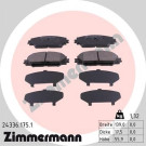 Zimmermann | Bremsbelagsatz, Scheibenbremse | 24336.175.1