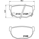 Brembo | Bremsbelagsatz, Scheibenbremse | P 56 010