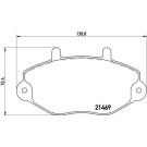 Brembo | Bremsbelagsatz, Scheibenbremse | P 24 033