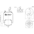 FEBI BILSTEIN 38827 Federbalg, Luftfederung