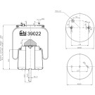 FEBI BILSTEIN 39022 Federbalg, Luftfederung FEBI BILSTEIN 39022 Federbalg, Luftfederung