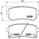 Brembo | Bremsbelagsatz, Scheibenbremse | P 30 025