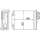 Mahle | Wärmetauscher, Innenraumheizung | AH 168 000S
