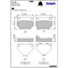 Delphi Bremsbelagsatz, Scheibenbremse LP1780