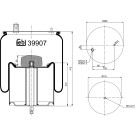 FEBI BILSTEIN 39907 Federbalg, Luftfederung