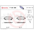 Brembo | Bremsbelagsatz, Scheibenbremse | P 59 036
