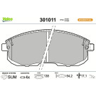 301011 Bremsbelagsatz, Scheibenbremse ESSENTIAL