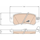 GDB3539 Bremsbelagsatz, Scheibenbremse COTEC GDB3539 Bremsbelagsatz, Scheibenbremse COTEC