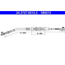 2 x ATE Seilzug, Feststellbremse | 24.3727-0212.2