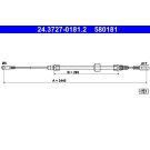 24.3727-0181.2 Seilzug, Feststellbremse 24.3727-0181.2 Seilzug, Feststellbremse