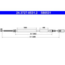 24.3727-0531.2 Seilzug, Feststellbremse 24.3727-0531.2 Seilzug, Feststellbremse