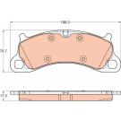 GDB2057 Bremsbelagsatz, Scheibenbremse GDB2057 Bremsbelagsatz, Scheibenbremse
