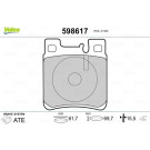 598617 Bremsbelagsatz, Scheibenbremse