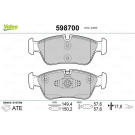 Valeo | Bremsbelagsatz, Scheibenbremse | 598700