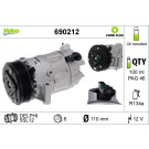 Valeo | Kompressor, Klimaanlage | 690212