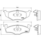 Brembo | Bremsbelagsatz, Scheibenbremse | P 85 030