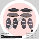 Zimmermann | Bremsbelagsatz, Scheibenbremse | 24660.180.1