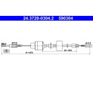 24.3728-0304.2 Seilzug, Kupplungsbetätigung 24.3728-0304.2 Seilzug, Kupplungsbetätigung